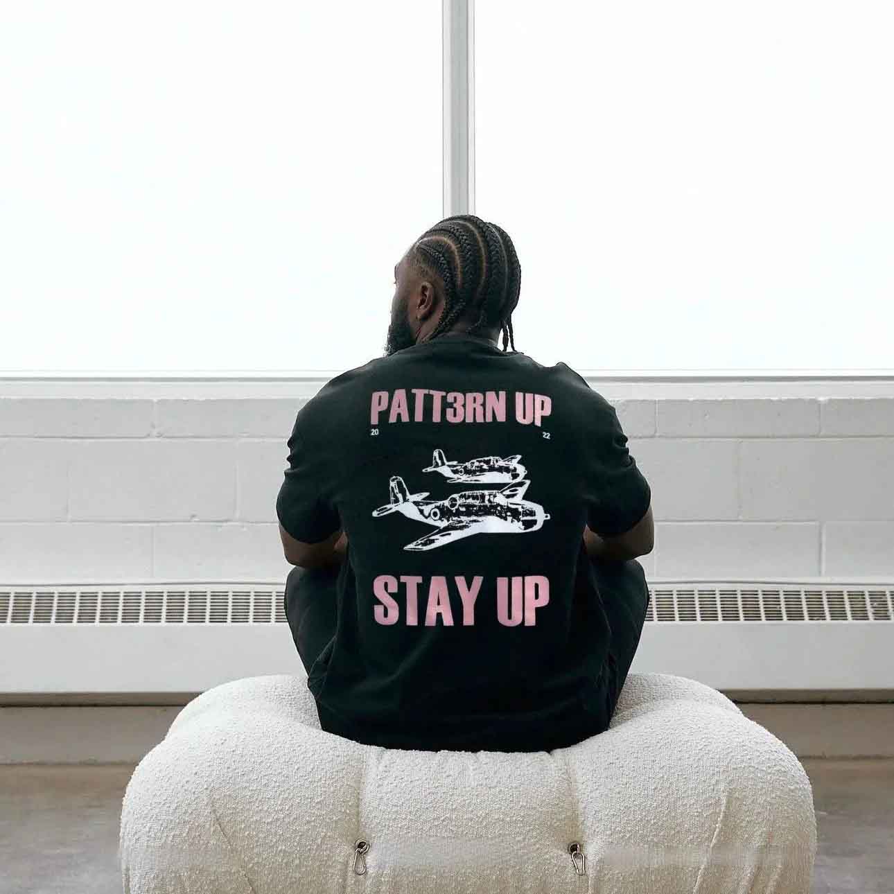 Patt3rn Up LDN SPITFIRE - Heavy Black T-Shirt