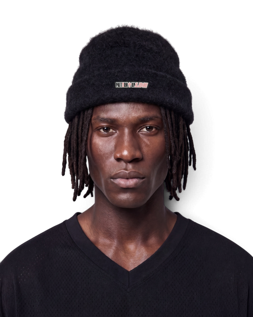 Satin Lined Beanie | Fuzzy Mohair