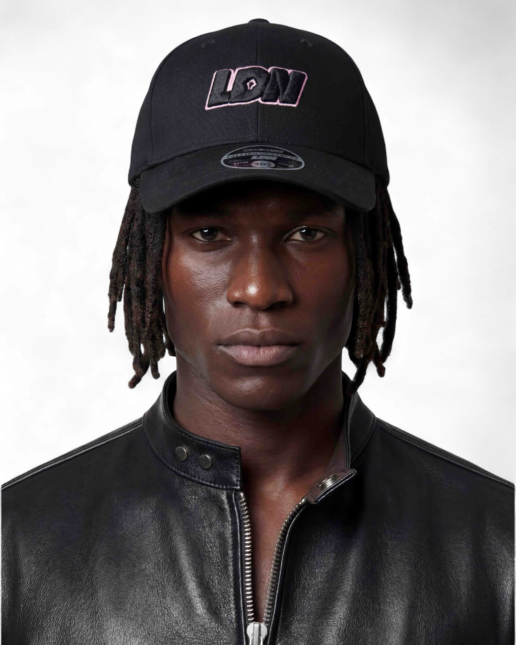 Satin Lined Cap | LDN Cap - Pink/Black