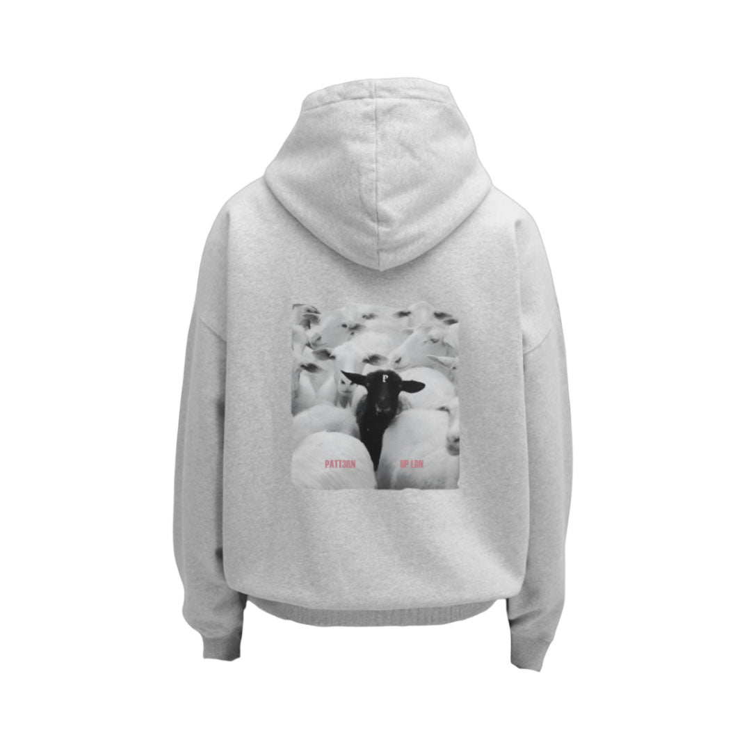 Patt3rn Up LDN Black Sheep Hoodie - Grey
