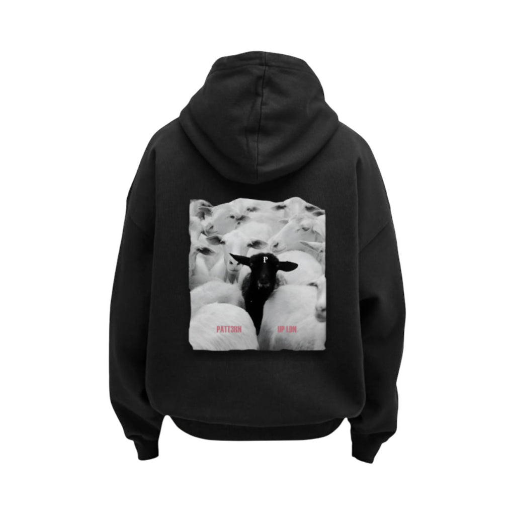 Patt3rn Up LDN Black Sheep Hoodie - Black