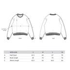 Patt3rn Up LDN MINDSET - Black Sweatshirt - Size Chart