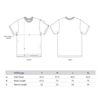 Patt3rn Up LDN YFWTLG - White T-Shirt - Size Chart
