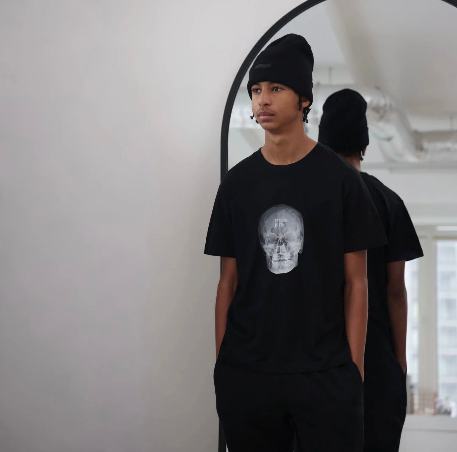 Patt3rn Up LDN MINDSET - Black T-Shirt