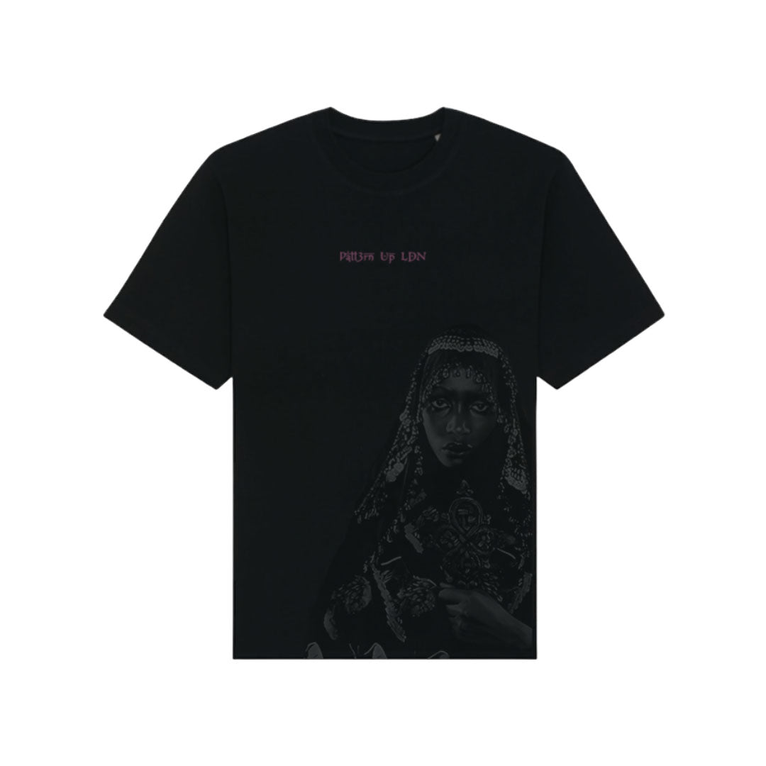 Patt3rn Up LDN ROYALTY - Heavy Black T-Shirt