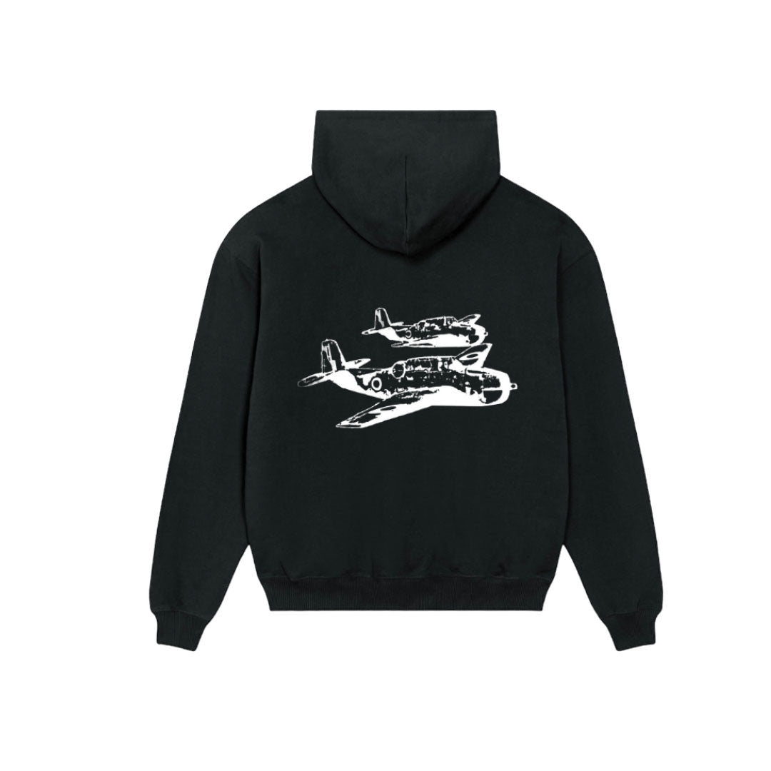 Patt3rn Up LDN SPITFIRE - Black Hoodie