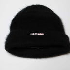 Patt3rn Up LDN Satin Lined Fuzzy Mohair Beanie