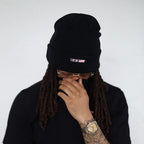 Satin lined beanie for hair protection designed for curly hair, locs, braids, wigs and skull caps. Helps reduce friction, prevent breakage, control frizz and retain moisture for healthier hairstyles