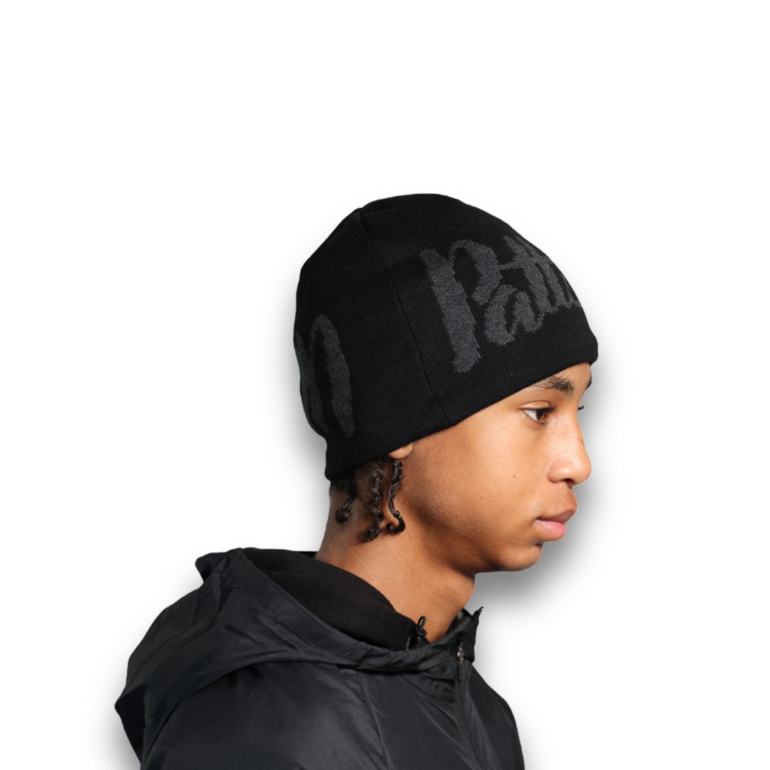 Satin lined beanie for hair protection designed for curly hair, locs, braids, wigs and skull caps. Helps reduce friction, prevent breakage, control frizz and retain moisture for healthier hairstyles