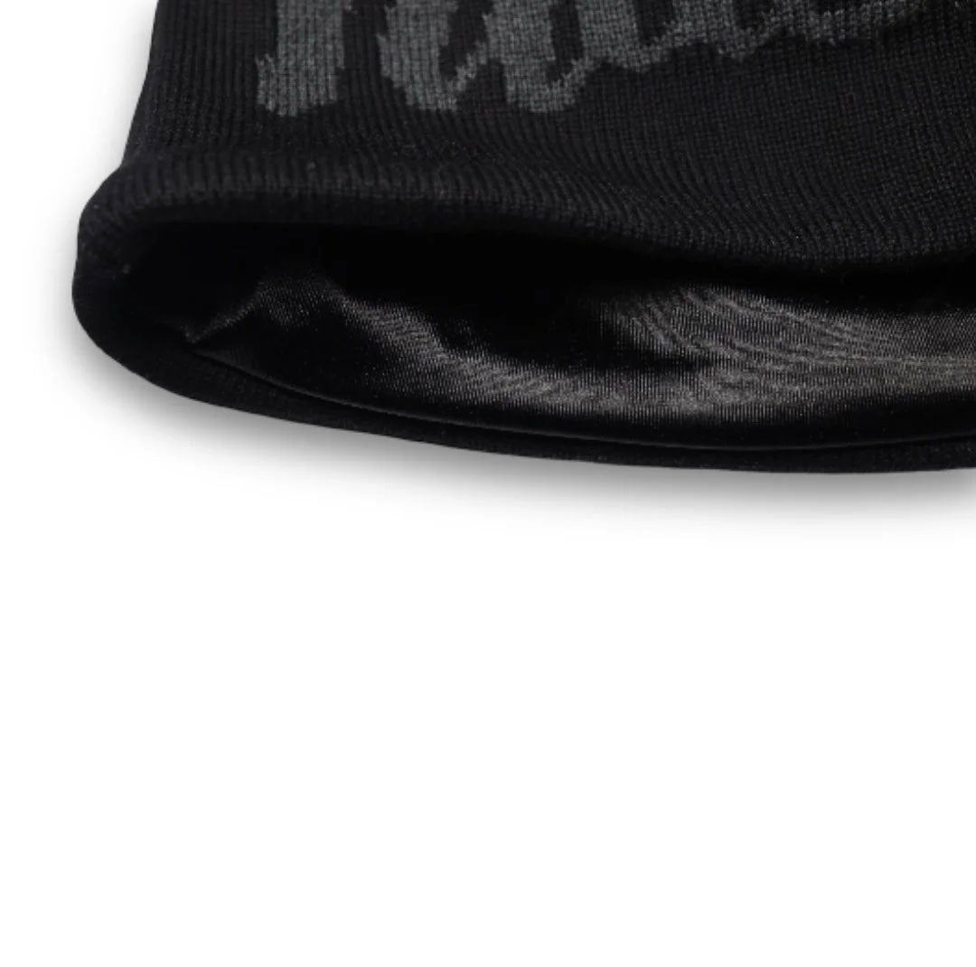 Satin lined beanie for hair protection designed for curly hair, locs, braids, wigs and skull caps. Helps reduce friction, prevent breakage, control frizz and retain moisture for healthier hairstyles