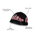Satin lined beanie for hair protection designed for curly hair, locs, braids, wigs and skull caps. Helps reduce friction, prevent breakage, control frizz and retain moisture for healthier hairstyles